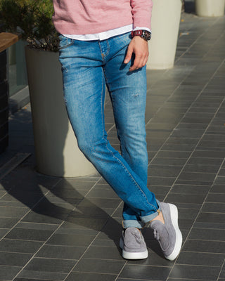 Slim Fit Light Navy Jeans