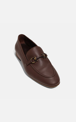Bit Loafers Leather Dark Brown