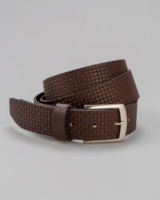 Samuel Pebbled Leather Brown Belt