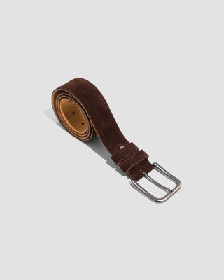 Brown Leather Suede Belt