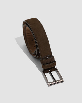 Olive Green leather Suede Belt