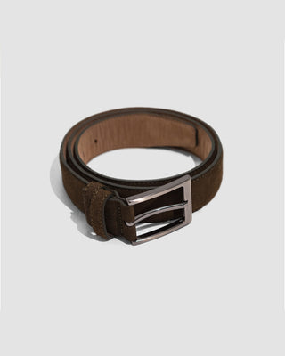 Olive Green leather Suede Belt