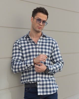 Blue Shepherd’s check Shirt
