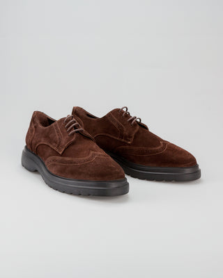 Dark Brown Suede Derby shoes