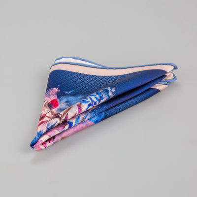 Blue Pocket square